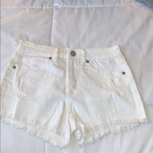 High rise shorty shorts